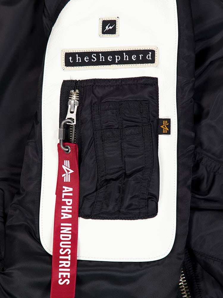 ALPHA X UNDERCOVER THE SHEPHERD MA-1 BOMBER JACKET - Image 3